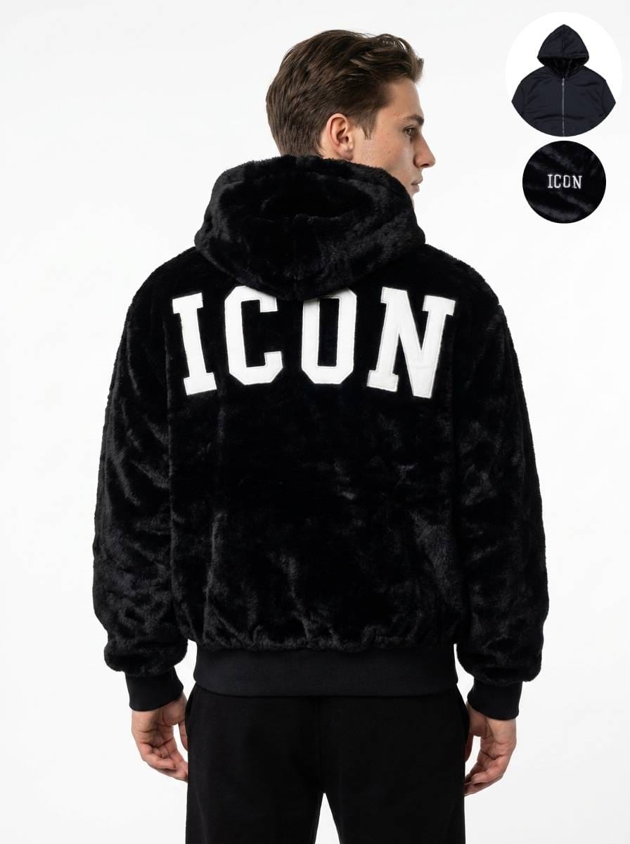 ICON Original Men KD1753-1 – Zwart – herenjas