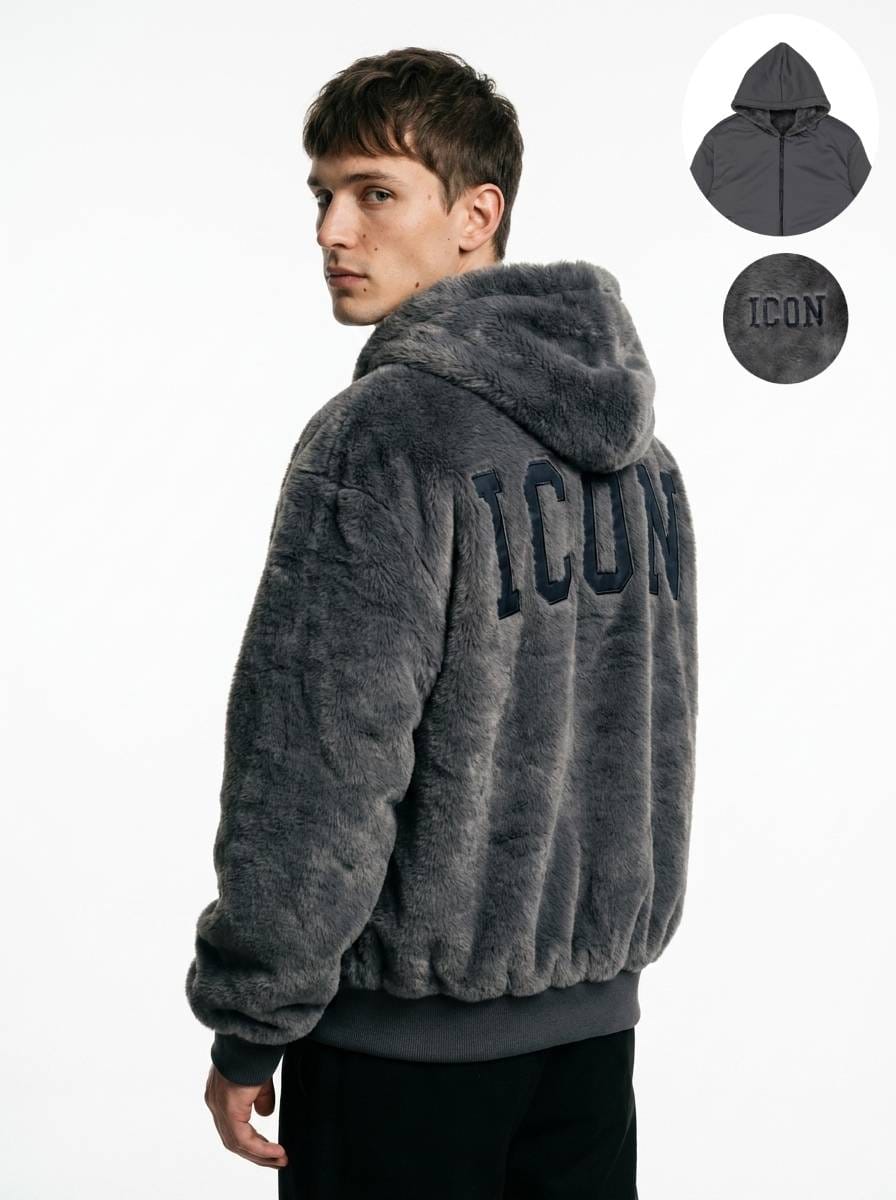 ICON Original Men KD1753-3 – Grijs – herenjas