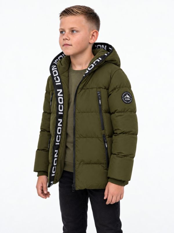 ICON Original Kids KK1341-5 – Legergroen – jas voor kids