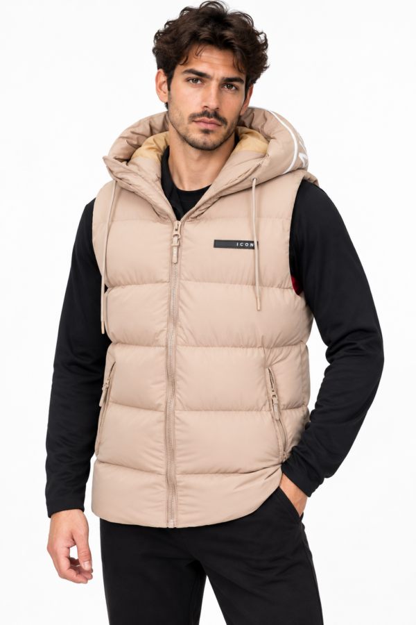 ICON ORIGINAL KD1663-2 (MEN) BEIGE – bodywarmer voor heren
