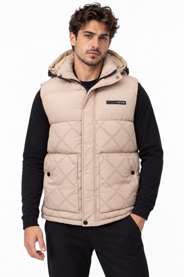 ICON ORIGINAL KD1664-2 (MEN) BEIGE – bodywarmer voor heren
